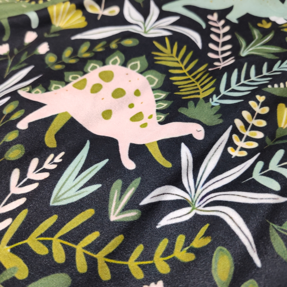 Dinosaur Print Skirt with Green and Blue Accents - Picture 2 of 3